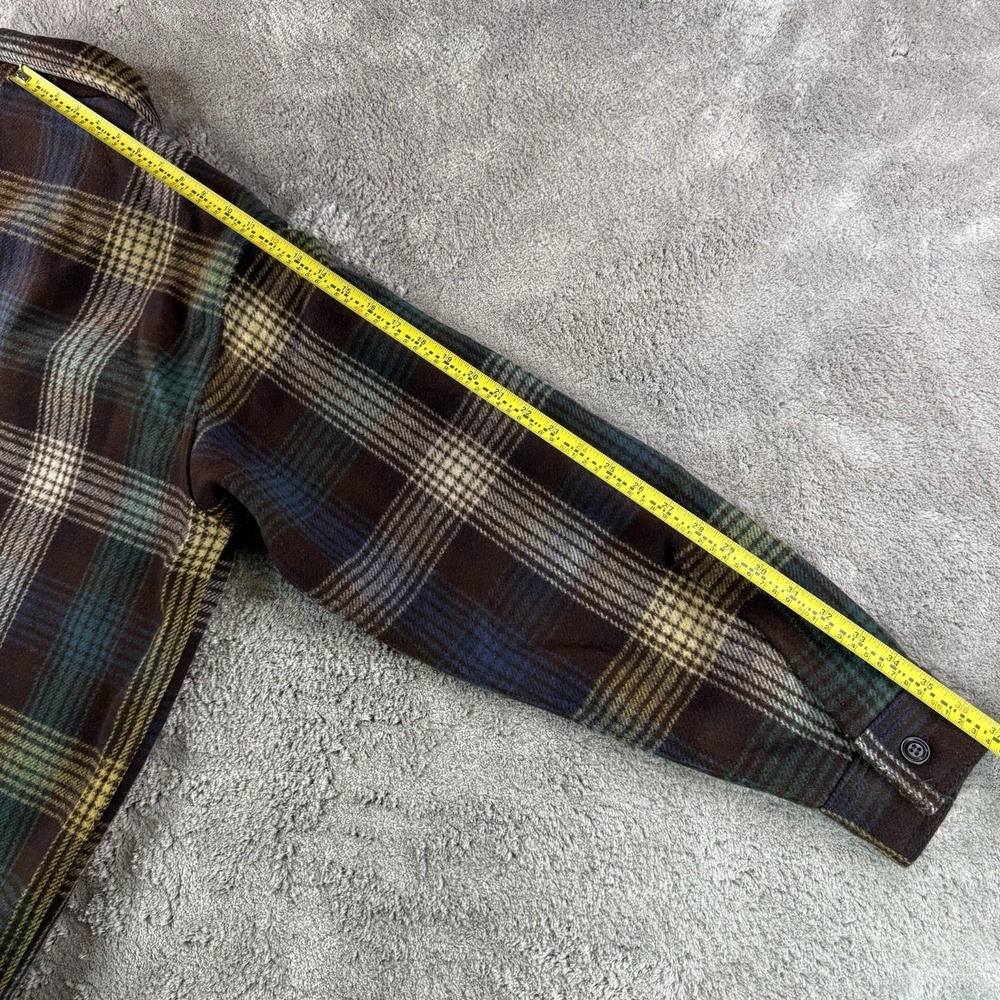Filson Mackinaw Wool Cruiser Jacket Mens XL Brown Plaid USA Hunting Shirt Coat - Picture 10 of 12